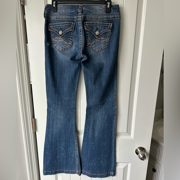 Silver Jeans Flare Leg Blue Denim - Picture 2 of 3